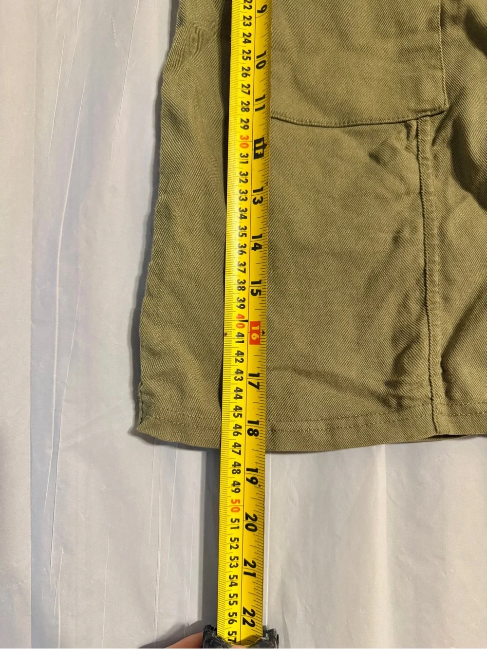 Rainbow Women’s L Olive Green Utility Cargo Shorts Y2K Buckle Strap Pockets